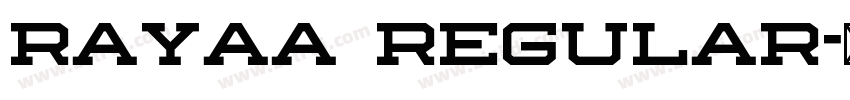 Rayaa Regular字体转换